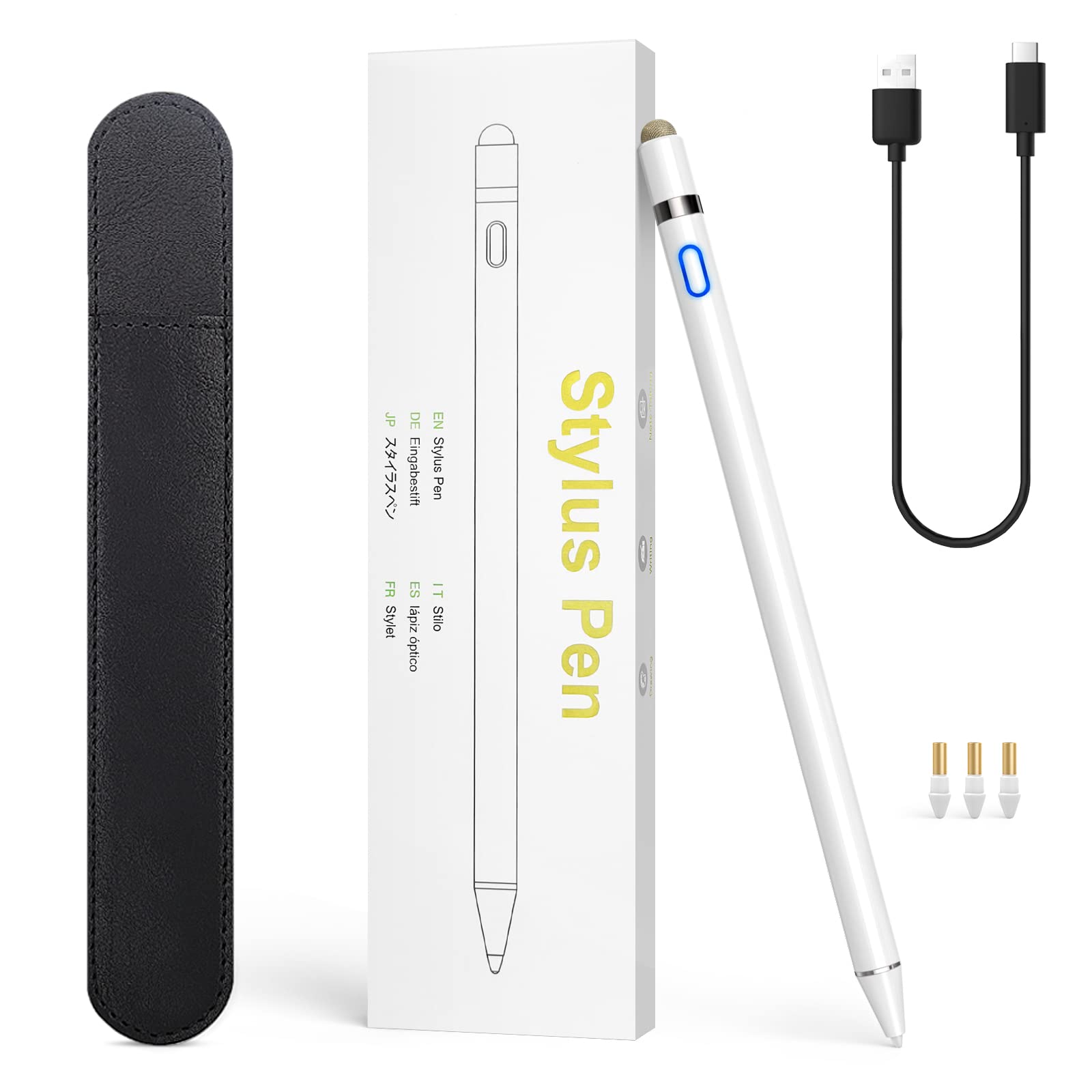 MoKo Stylus Pen for iPad, Apple Pencil 1st/2nd Gen Compatible: iPad Pro 12.9/11