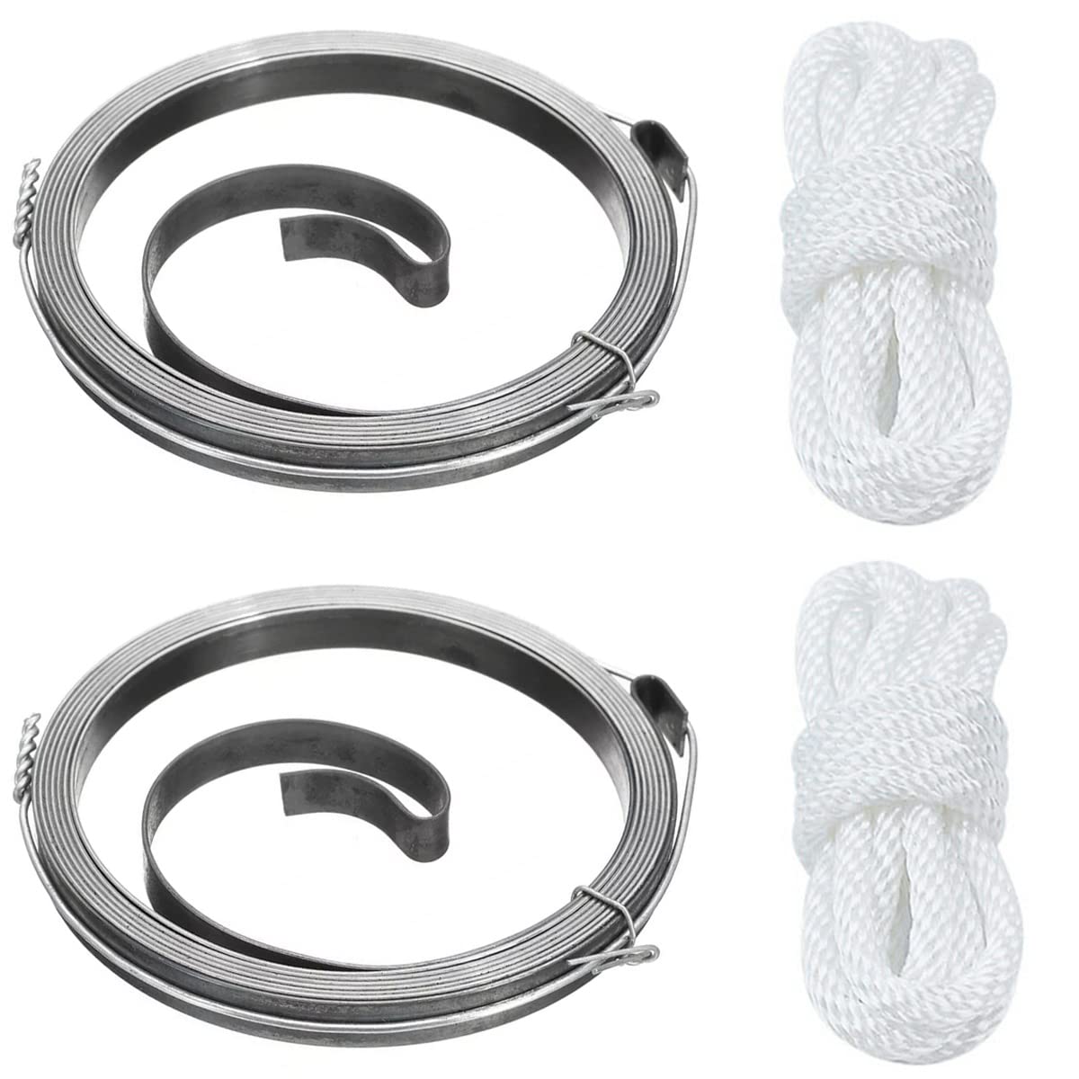 ZAMDOE Recoil Pull Start Starter Spring for GX160 GX200 GX120 168F 170F Engine, 28442-ZH8-003 Spring with Recoil Starter Pull Rope, for Lawn Mower Generetor Engine(2 Set)