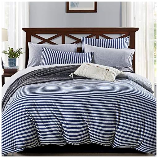 PURE ERA Jersey Knit Duvet Cover Set 100 TShirt Heather Cotton Super