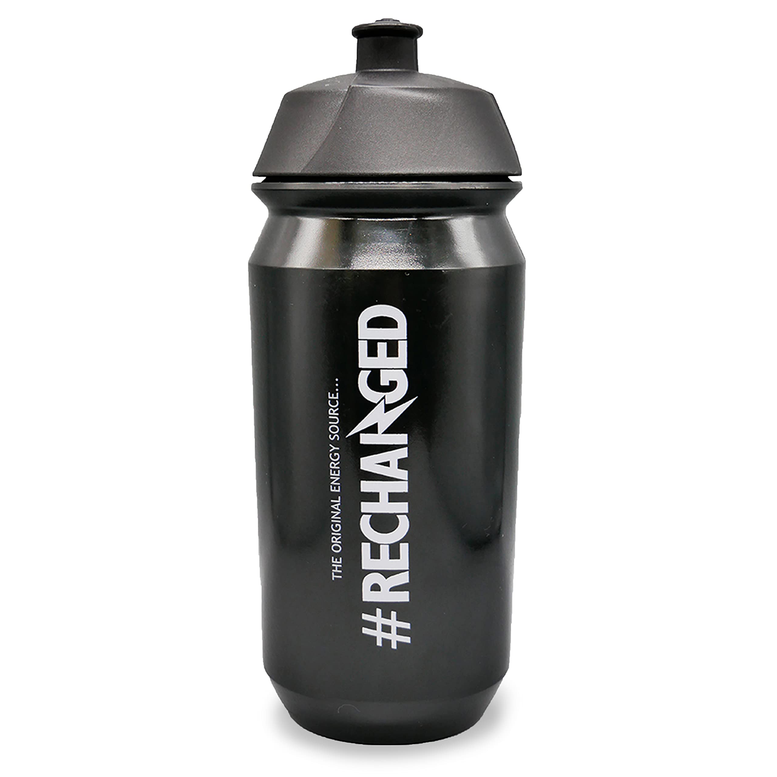 Kendal Mint Co. KMC Bio Water Bottle/Bidon 500ml Sports Water Bottle 100% Biodegradable Non Toxic Easy Squeeze Leak Proof Locking Cap BPA Free for Sports Cycling(Black)