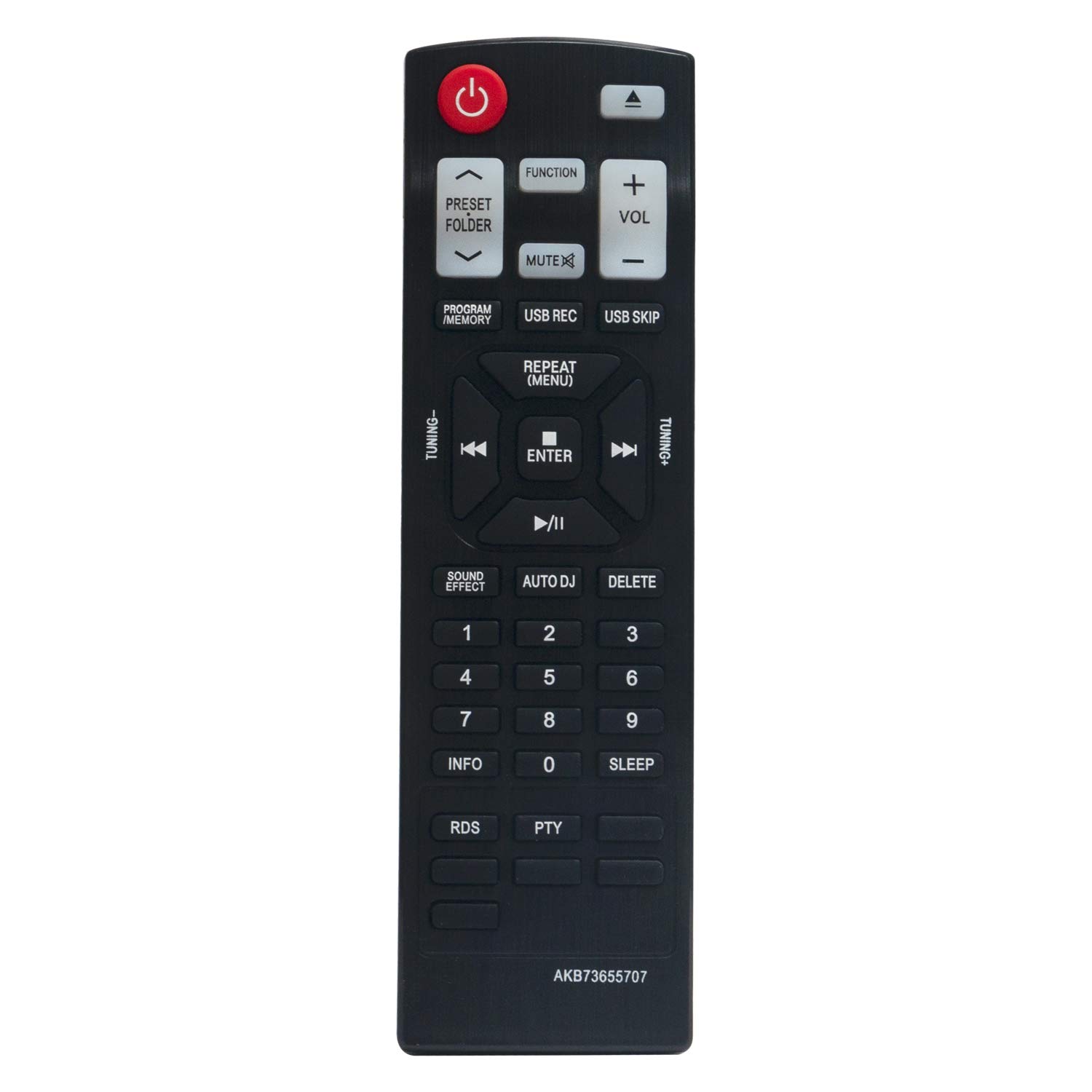 AKB73655707 Replace Remote Control - VINABTY AKB 73655707 Remote Control Replacement for LG CD Home Audio CM4320 CM4330 Remote Control