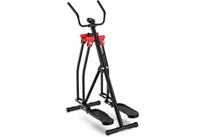 FovemiG Air Walker Cross Trainer Elliptical Machine Glider,Leg & Knees Exercise Machine Supports 330 lbs with Low-Impact,LCD Display Monitor,Total Body Fitness Workout Exercise for Home Gym