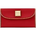 Dooney & Bourke Women's Continental Clutch in Pebble Grain Leather, Trifold Wallet with Multiple Card Holder