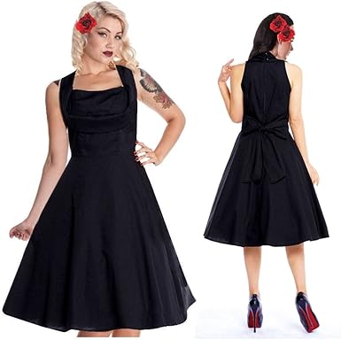 flattering black dress