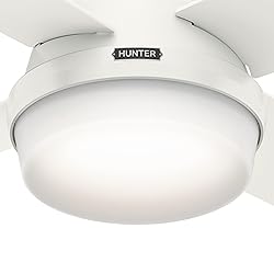 Hunter 44 inch Indoor Ceiling Fan with LED Light