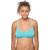 JOLYN Grayson Tie-Back Athletic Bikini Top for Competitive Swimming, Lifeguarding, Full Coverage Women's Swimsuit Top