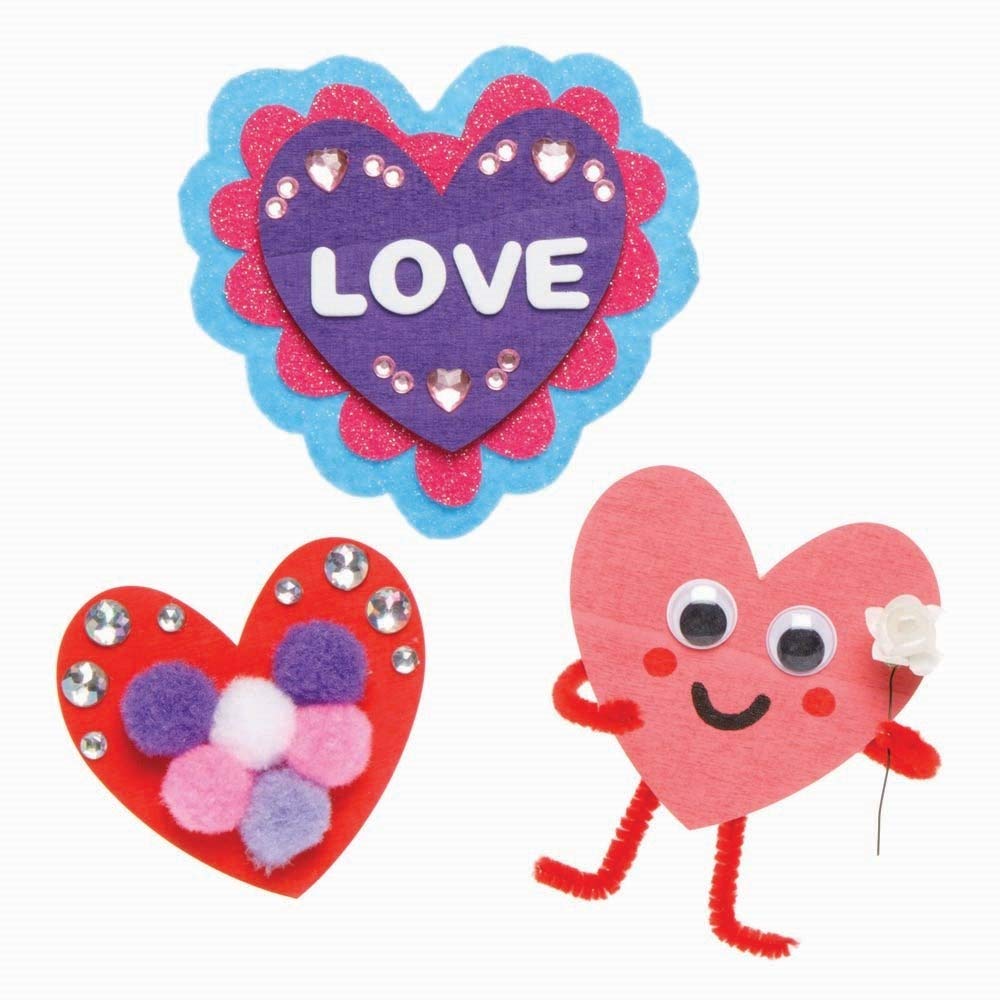 Baker Ross AX692 Heart Fridge Magnets, Pack of 12 - Image 4