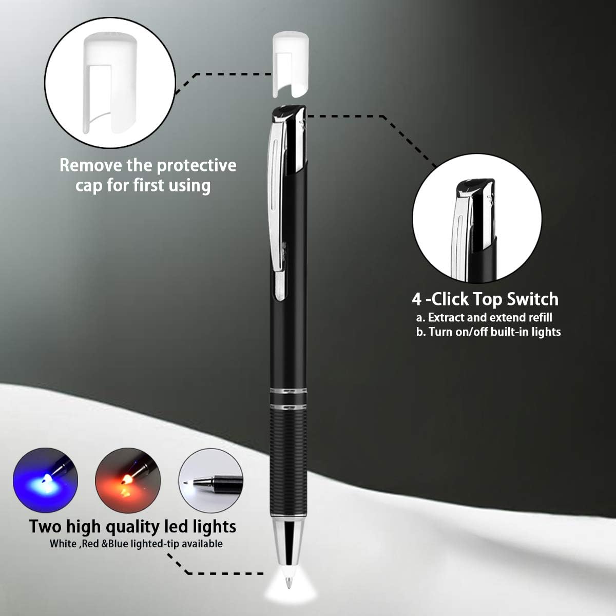 Penyeah Stocking Stuffers for Men Women Adults Light Up Pen with Light Tip for Writing In The Dark Record Dreams - Image 5