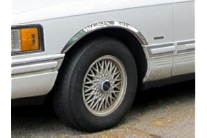 QAA Is Compatible With 1990-1997 Lincoln Town Car 4 Piece Molded Stainless Steel Wheel Well Fender Trim Molding WZ36680