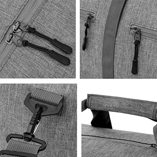 Duffel Bag 60L Packable Duffle Bag with Shoes Compartment Unisex Grey Travel Bag Water-Resistant Duffle Bag 4 Duffel Bag 60L Packable Duffle Bag with Shoes Compartment Unisex Grey Travel Bag Water-Resistant Duffle Bag