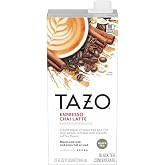 TAZO Espresso Chai Latte, Black Tea Concentrate, Easy to Serve Espresso Chai Tea for Everyday Cafe Style Lattes, Hot or Iced Coffee-like experience, Barista Approved, 32oz Tea Mix Carton