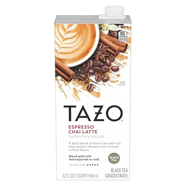 TAZO ESPRESSO CHAI LATTE, BLACK TEA CONCENTRATE, EASY...