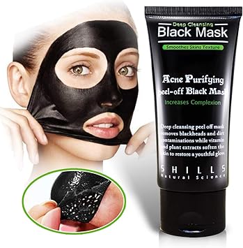 black charcoal mask