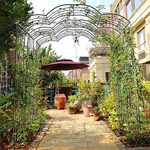LBSY Rosenbogen aus Metall, 5,9 Fuß Breite, 7,8 Fuß Hoch, für Verschiedene Kletterpflanzen, Garten Hinterhof Hochzeiten… – Bild 7