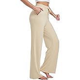 Kivdol Womens Yoga Sweatpants Wide Leg Lounge Pajamas Pants Drawstring Workout Comfy Joggers Sweatpants Pants Pockets