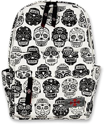 Backpack for Kids Made with Canvas Material in Skull Print