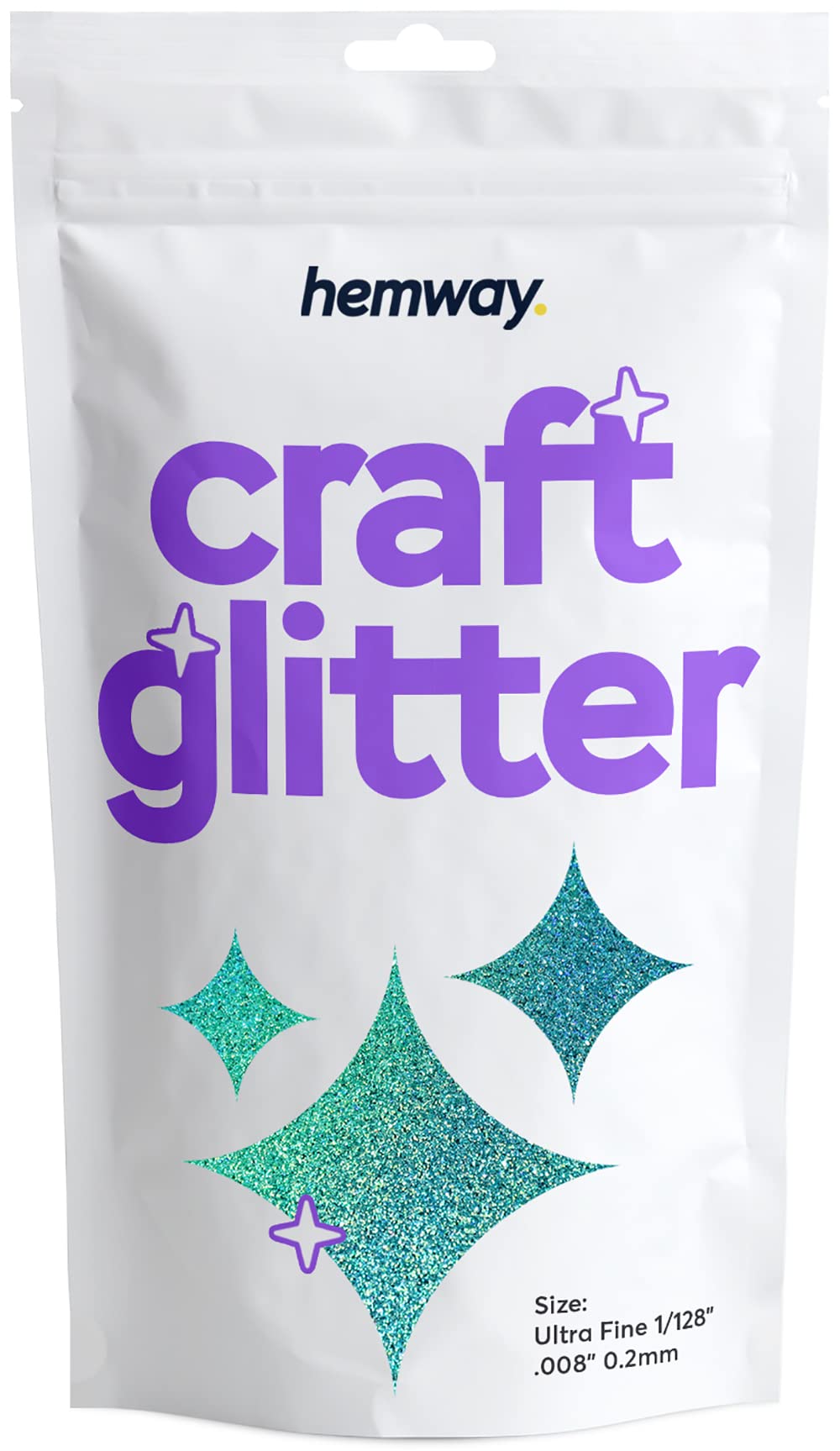 Hemway Craft Glitter Turquoise Blue Holographic 100g Ultrafine Glitter for Crafts, Resin, Cosmetic, Nail, Face, Body, Festival, Tumblers, Art, Candle, Crafting — image 1