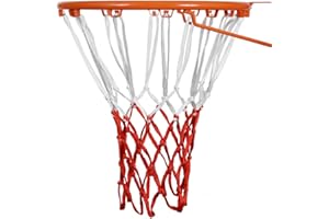 Basketball Net Heavy Duty Outdoor All Weather Basketball Nets Backboard Accessories Replacement for Standard Rim Hoop (White/