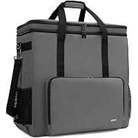 CURMIO Double-layer Carrying Case for Computer Tower, Desktop Computer Travel Storage Tote Bag for PC Chassis, Keyboard, Cabl