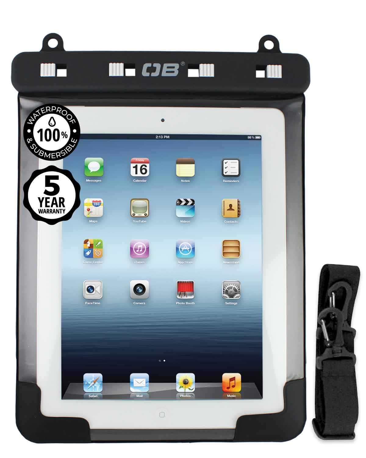 Overboard Universal Waterproof Tablet Case for iPad Air/Air 2, iPad 2/3/4, iPad Pro, Tab S3 9.7, Tab S2 9.7, Tab A 9.7, Tab E 9.6 and Other Tablets up to 10 Inch