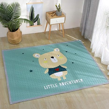 Amazon 子供 再生 ラグ マット じゃない スリップ 赤ちゃん クロール マット 布 フロアマット 折りたたみ 式 洗える カーペット ホーム リビング ルーム 寝室 ベッドサイド 毛布 M 57x77 145x195cm ラグ カーペット オンライン通販