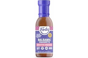 Fody Foods Balsamic Vinaigrette Salad Dressing, 8 Oz, Garlic and Onion Free, Low FODMAP Certified, Gut & IBS Friendly, Vegan, Non-GMO, Gluten Free, Keto Friendly