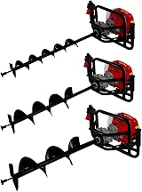 T-Mech 52cc Earth Auger Fence Post Hole Digger 3 Drill Bits 4 6 8 Inch view 3