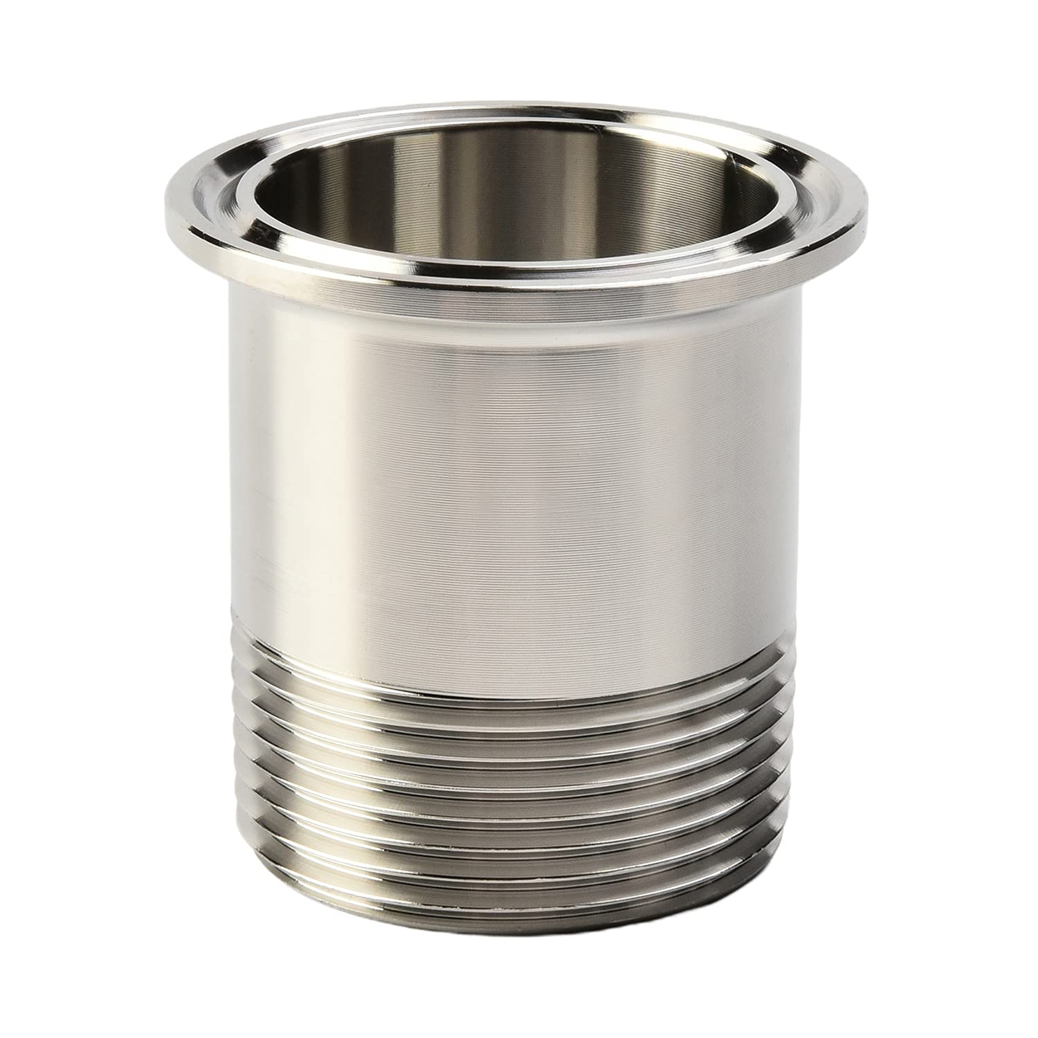 Othmro 2 Pcs 1-1/4 NPT Male Threaded Pipe Fitting Connector to CLAMP (OD 50.5mm Ferrule)