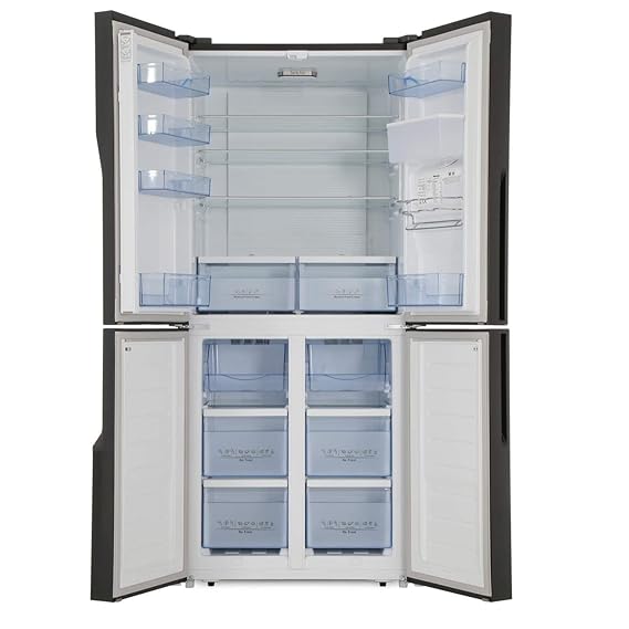 Hisense rq560 N4wb1 cuatro puerta americano frigorífico congelador ...