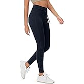 ODODOS Women's Drawstring Tie Daily Leggings 25" / 28" High Waist Workout Yoga Pants