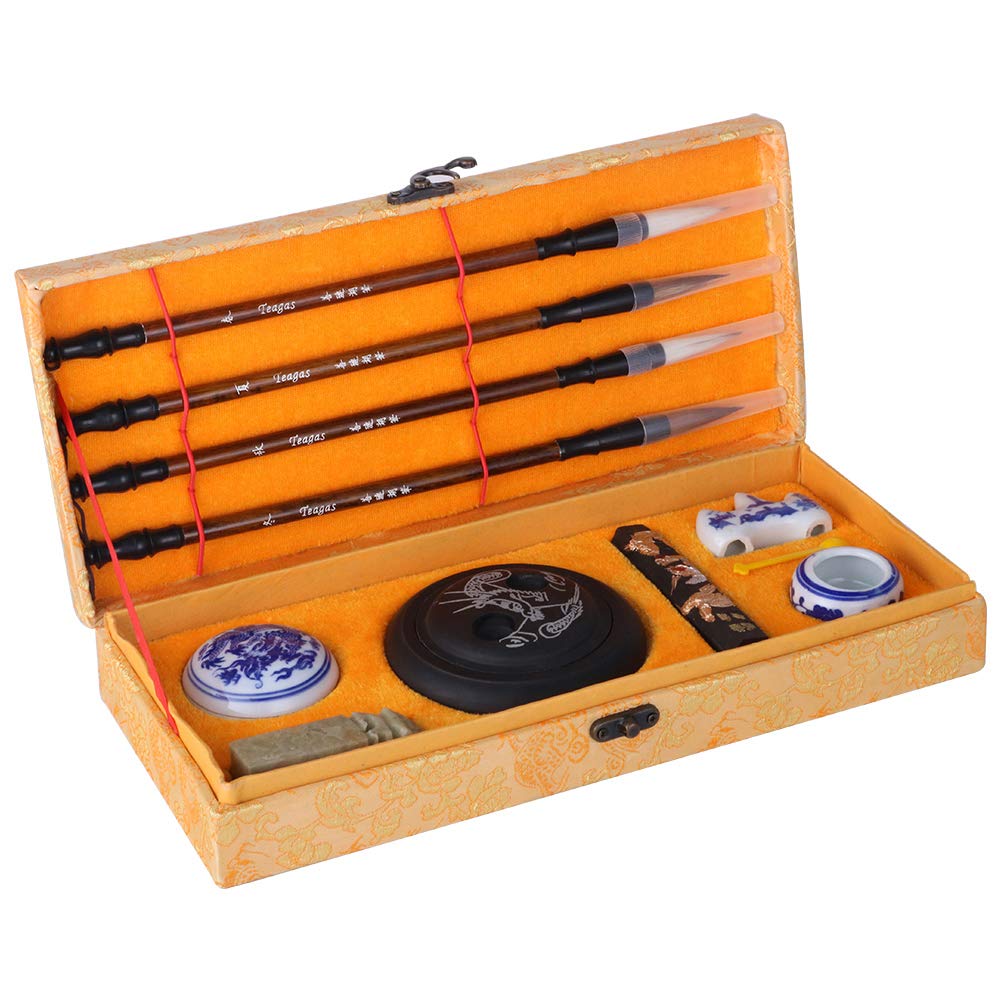 Teagas Chinese Calligraphy Sumi Brush Writing/Painting Set