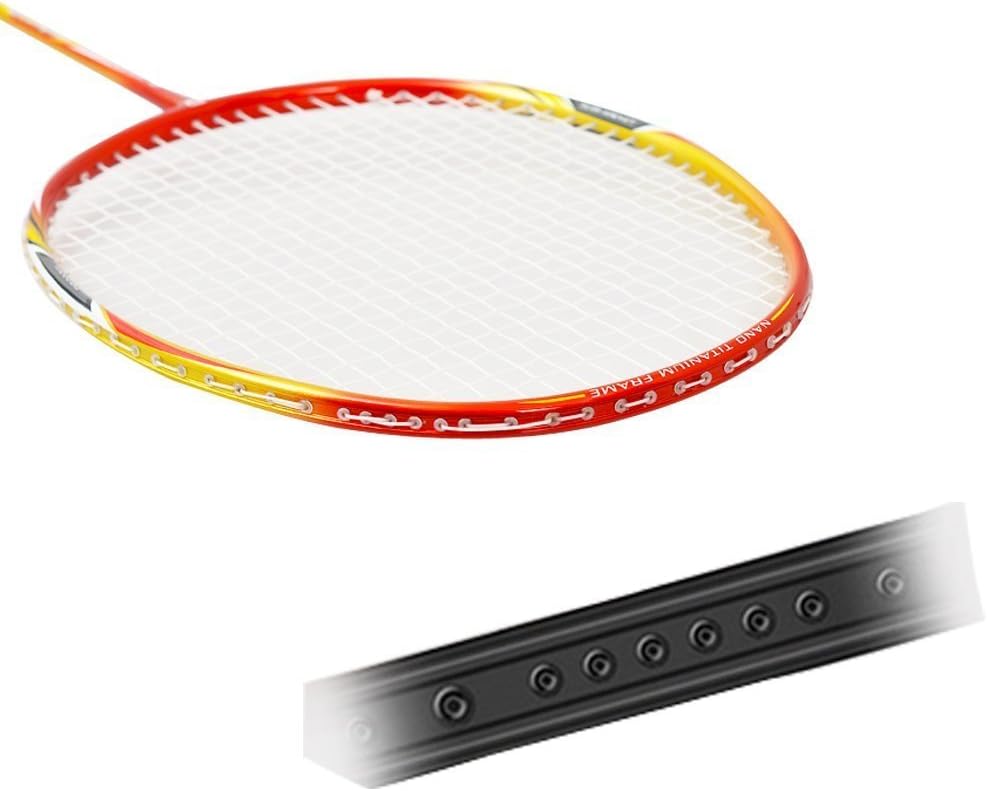 KEVENZ 2 Pack Graphite High-Grade Badminton Racquet, Professional Carbon Fiber Badminton Rackets, 1 Black and 1 Red Racket, 1 Carrying Bag : Sports & Outdoors