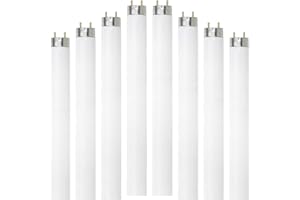 Dysmio Lighting F32T8-DL 32-Watt - 48 Inch T8 Straight Tube, Medium Bi-Pin Base, 6500K - Daylight Pack of 8