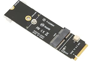 M.2 SSD Riser Card, M.2 A + E Key to M.2 M Key Card, with Stable Performance, Converter Cable, SSD Adapter Card for Network C