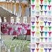 SARVAM FASHION Elegant Organza Chair Sashes Sheer Fabric Sashes for Weddings, Parties, and Special Events – (Pack of 10 Pieces, Navy Blue)