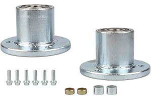 Asecupdat 3 Stud Front Wheel Hubs 17mm (0.76inch) Fit for 5 Inch Wheels for DIY ATV UTV Go Kart Golf Cart Buggy Quad Moped Dune Drift Trike Tricycle 4 Wheeler