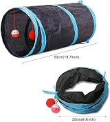 Speedy Panther 21Pcs Cat Toys Collapsible Tunnel Interactive Wand Ball Feather view 9