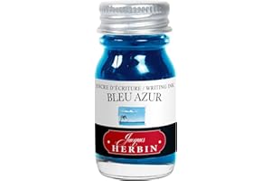 JACQUES HERBIN Herbin Bottled Fountain Pen Ink, 10ml - Azure Blue