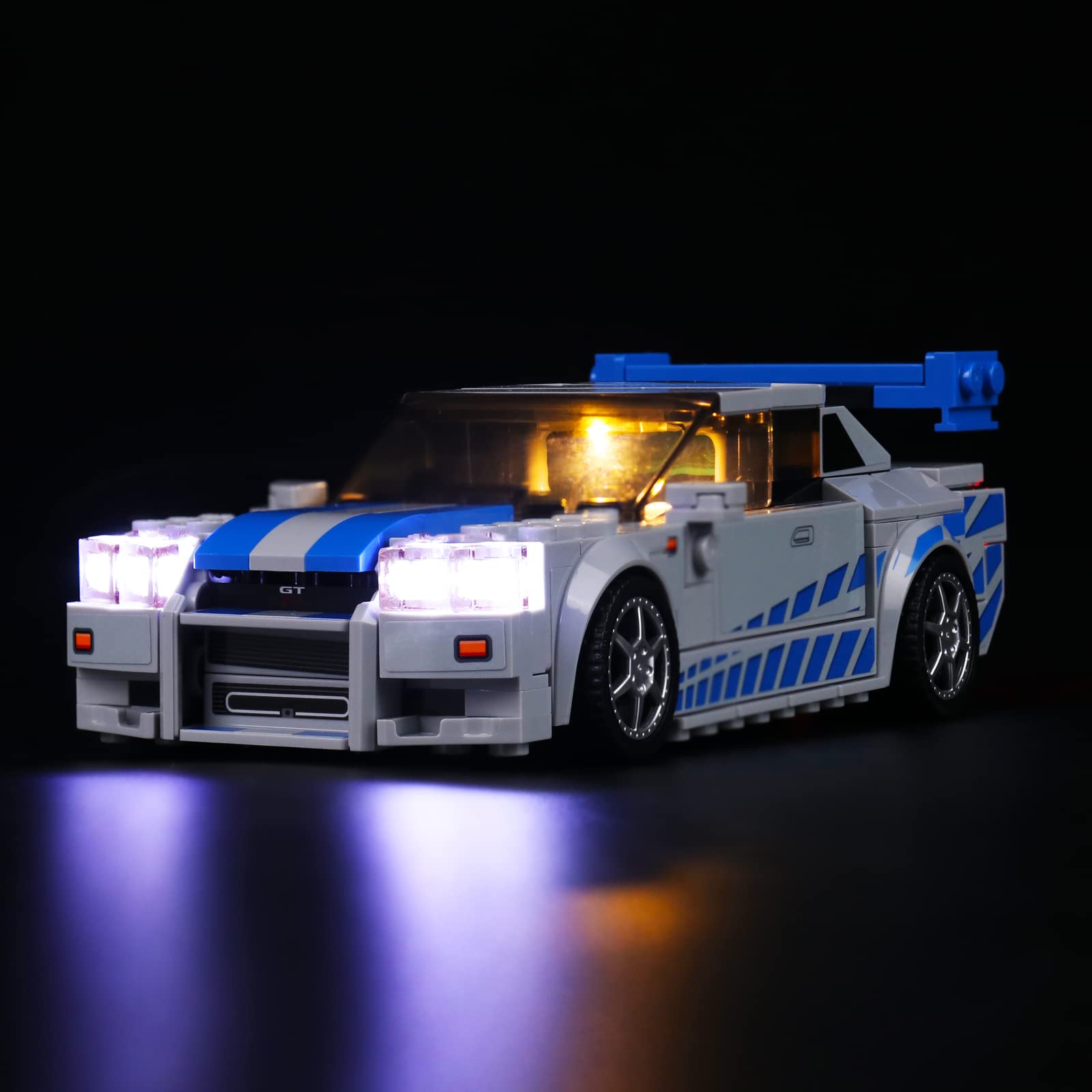 Led Light Set for Lego Nissan Skyline GT-R, Led Light Kit for Lego 76917 Speed Champions Nissan Skyline GT-R (R34) - Not Include Models, Just Light Set (Standard Version) — image 1