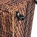 BIRDROCK HOME Abaca Rolling Storage and Recycling Bin - Divided Decorative Cart - Kitchen - Paper Cans Glass Plastic Sorter - Toy Blanket Storage