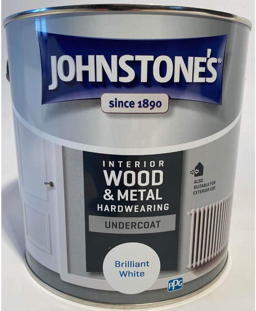 Johnstone's All Purpose Undercoat Paint - Brilliant White 2.5L, 2.5 l (Pack of 1) - Image 3