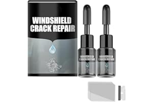 KOCONH CrackFix Pro Kit - Glass Repair Kit Windshield, Repair Fluid Quick Fix for Chips, Cracks, Star-Shaped Crack (Pack of 2)