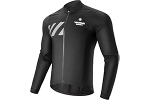 ROCKBROS VNS Men's Cycling Jacket, Ultralight Windbreaker for Running Cycling Packable