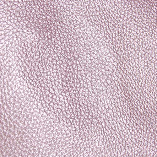 Humble Chic Vegan Leather Small Crossbody Bag or Wristlet Clutch Purse, Includes Adjustable Shoulder and Wrist Straps, Rose Gold, Metallic Pink