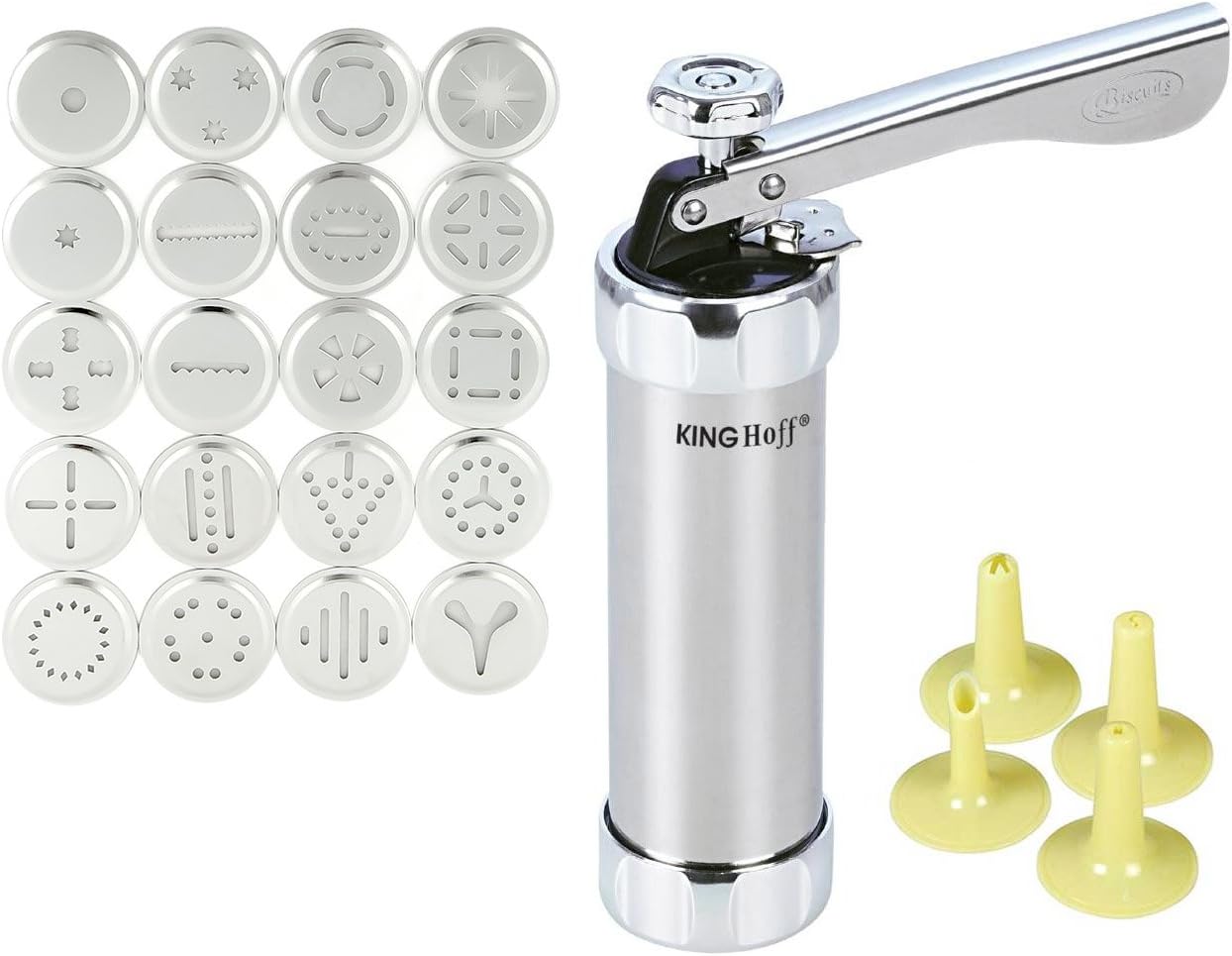 Premium Quality Cookie, Cake, Birthday Cake Decoration Set with Icing, Whipped Cream Press Pump, Gun, Noodle with Accessories