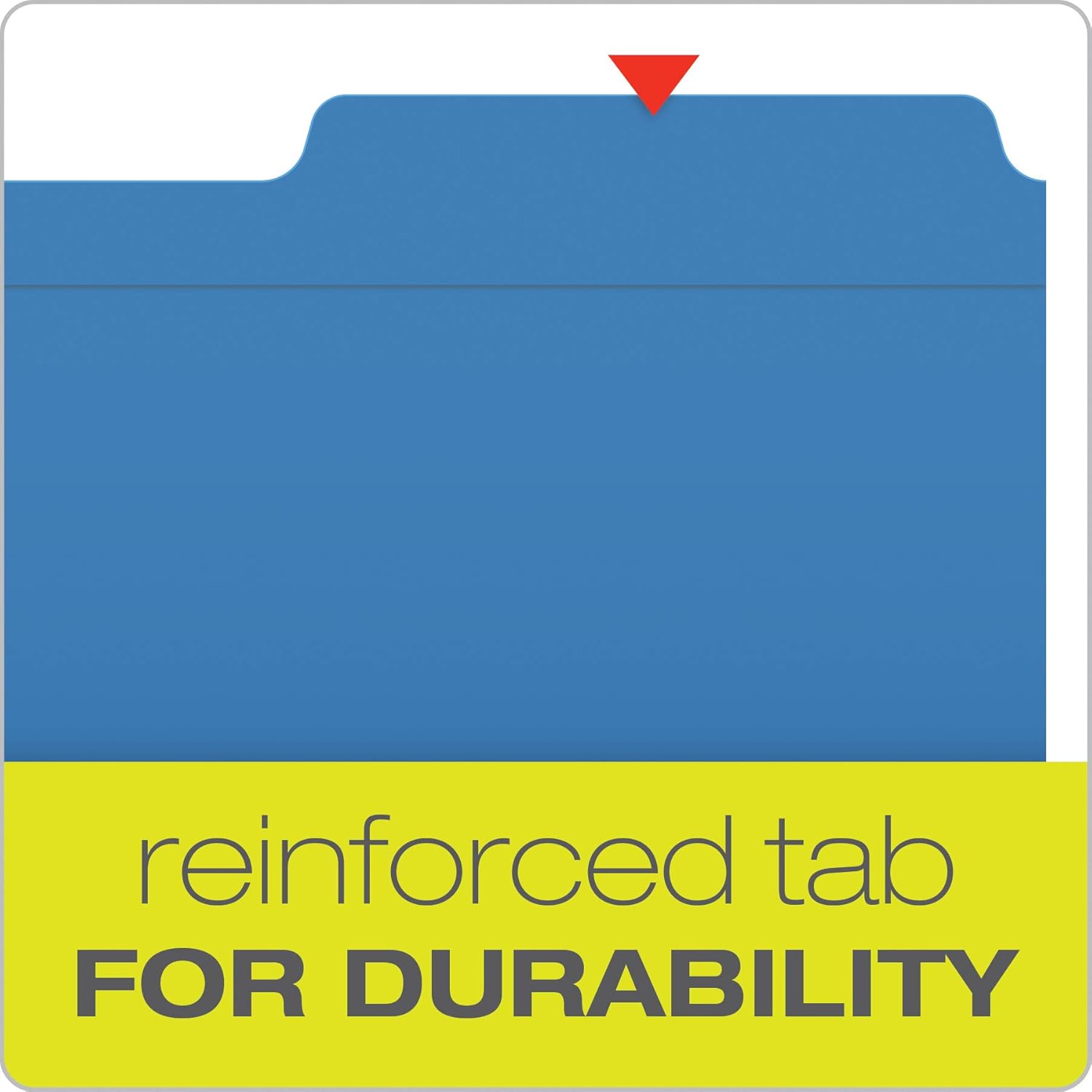 Pendaflex Fastener Folders, 2 Fasteners, Letter Size, Blue, 1/3 Cut Tabs in Left, Right, Center Positions, 50 per Box (22040GW) : Colored File Folders : Office Products
