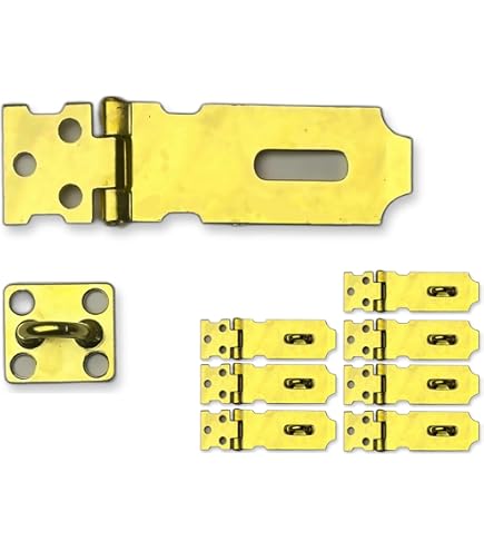 Hardware Essentials 853362 Fixed Staple Safety Hasp Stainless