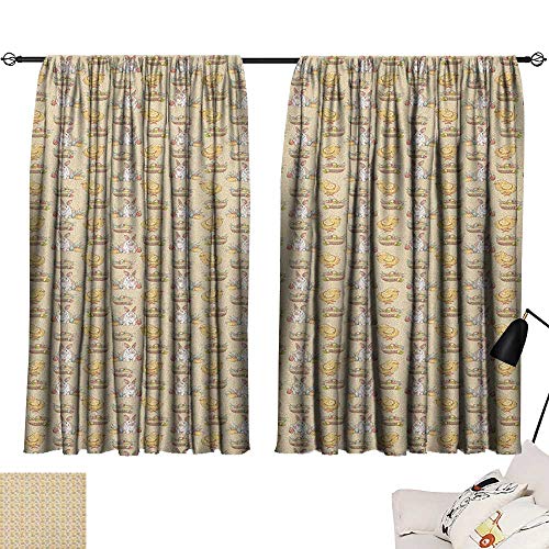 Josepsh Easter Insulated Darkening Curtains Vintage Style Hand