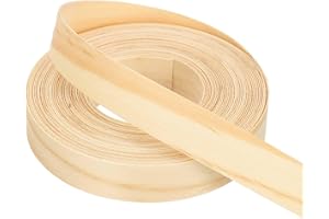 PATIKIL Pine Edge Banding, 3/4 Inch x 25 ft Wood Veneer Tape Pre-glued Flexible Plywood Edge Banding with Hot Melt Adhesive f