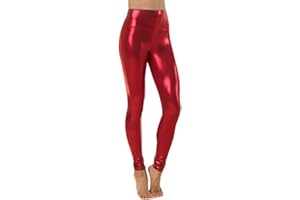 Balera Metallic Full-Length Leggings for Girls & Women Perfect for Dance